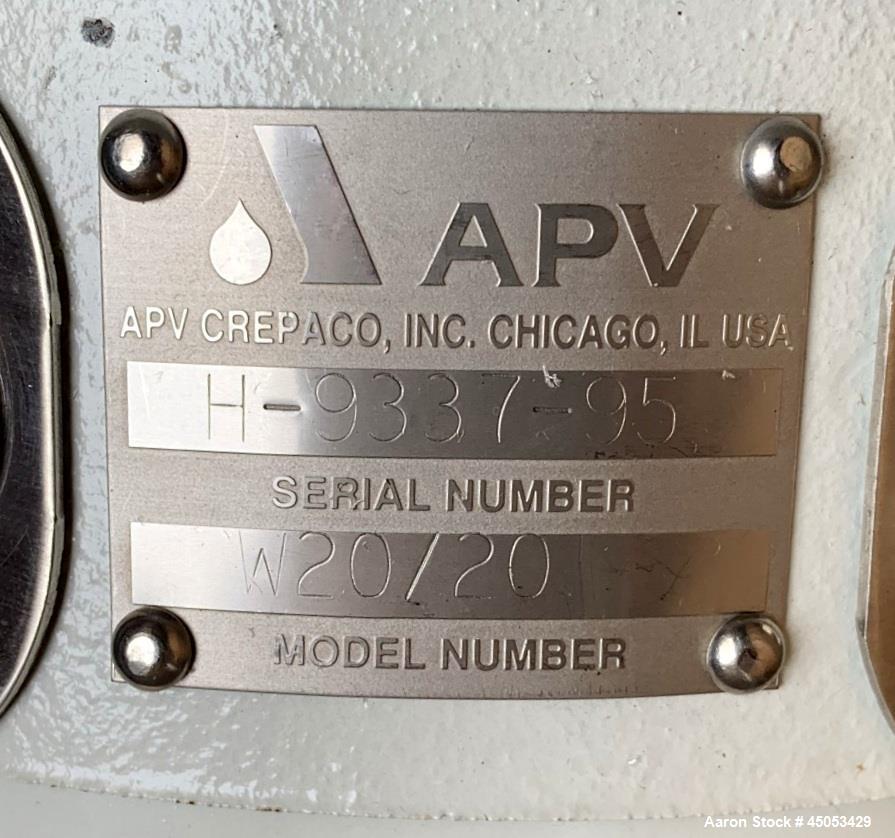 Unused- APV Crepaco Centrifugal Pump, Stainless Steel, Model W20/20