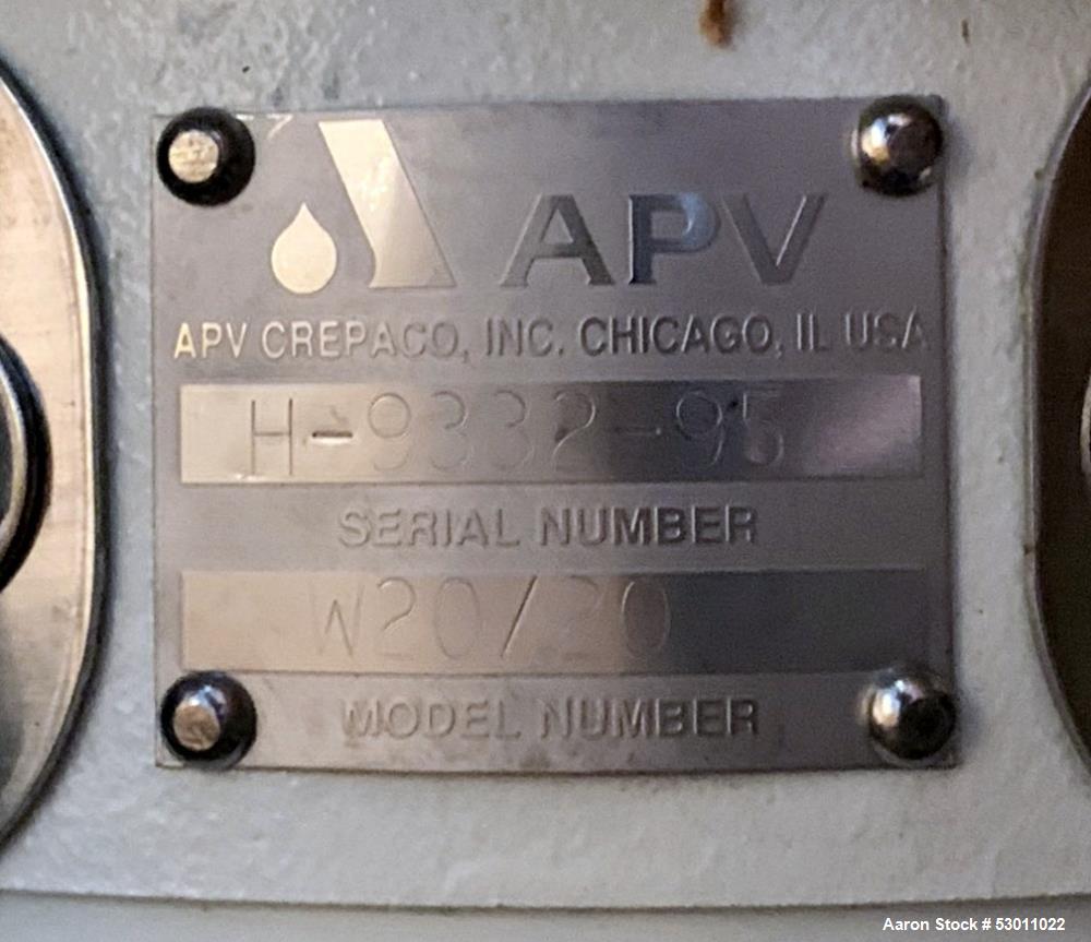 Industrial-Grade APV Crepaco W20/20 Pump – Stainless Steel Build