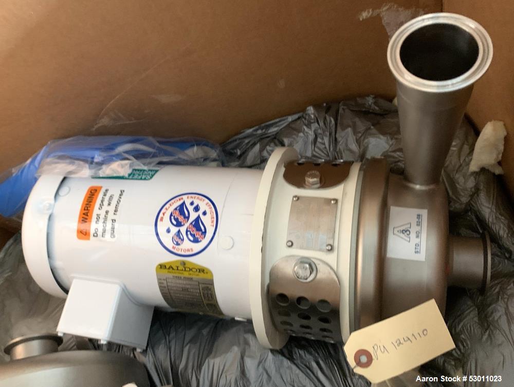Unused- APV Crepaco Centrifugal Pump, Stainless Steel, Model W20/20. Approximate 105 gallons per minute, 95 head feet @ 3500...