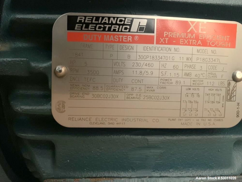 Sin usar- Bomba centrífuga APV Crepaco, acero inoxidable, modelo W20/20. Aproximadamente 105 galones por minuto, 95 pies de ...