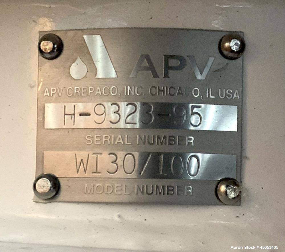 Unused- APV Crepaco Centrifugal Pump, Stainless Steel, Model WI30/100