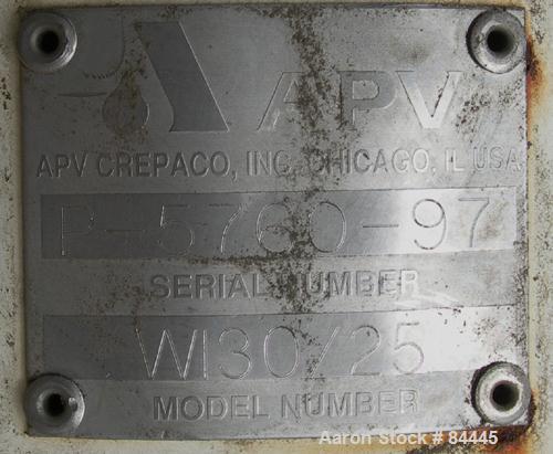 Used Stainless Steel APV Centrifugal Pump, Model WI-30/25