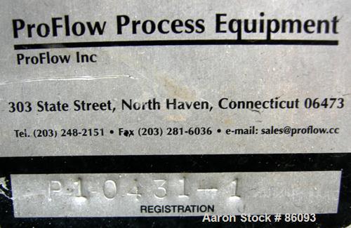 Used Ahlstrom Centrifugal Pump, Size CPT24.2, Stainless Steel. 3" inlet x 2" outlet. Approximately 550 gallons per minute at 718' head at 3560 RPM. Driven by a 25 HP, 3/60/230/460 Volt, 3500 RPM moto...