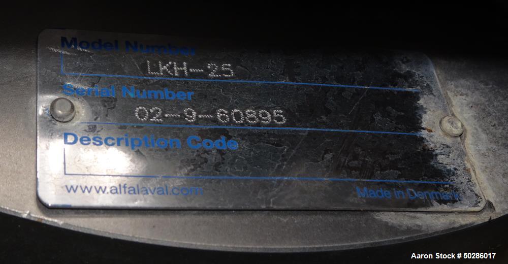 Alfa Laval Model LKH-25 Centrifugal Pump