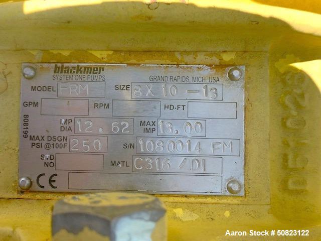 Used Blackmer System One Centrifugal Pumps, Model FRM.