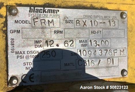 Used Blackmer System One Centrifugal Pumps, Model FRM,