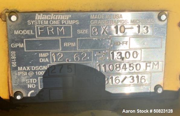 Used Blackmer System One Centrifugal Pumps, Model FRM,