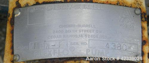 Used Stainless Steel Cherry-Burrell Flexflo Centrifugal Pump, Model 4AHK-F