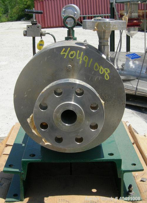 Used Stainless Steel Crane Chempump Sealess Canned Motor Centrifugal Pump, model GVHT-20K-12H-15S
