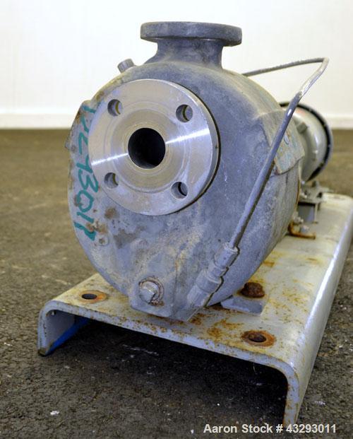 Used Stainless Steel Durco Mark III Unitized Self-Priming Centrifugal Pump