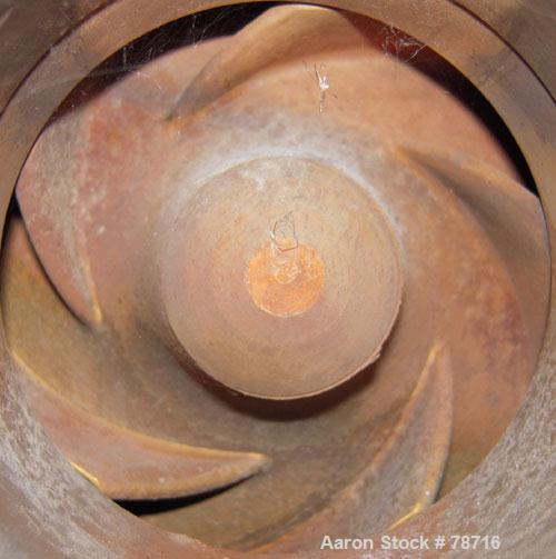 Used Durco Mark III Centrifugal Pump, Size 2K3X2-10A/97, 316 Stainless Steel. 3" inlet, 2" outlet. Rated approximately 500 gallons per minute at 400' head. Driven by a 10 hp, 3/60/230/460 volt, 1750 ...