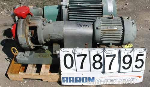 Used- Durco Mark III Centrifugal Pump, 316 Stainless Steel, Size 2K3X2-10A/97. 3" inlet x 2" outlet. Rated 232 gallons per m...