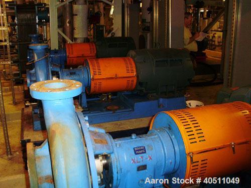 Used Durco Centrifugal Pump, size 6x4-16/153RV, CD4MCU cast duplex stainless steel. 6" inlet, 4" outlet, approximately 16" diameter impeller. Rated approximately 800 gallons per minute at 316' head a...