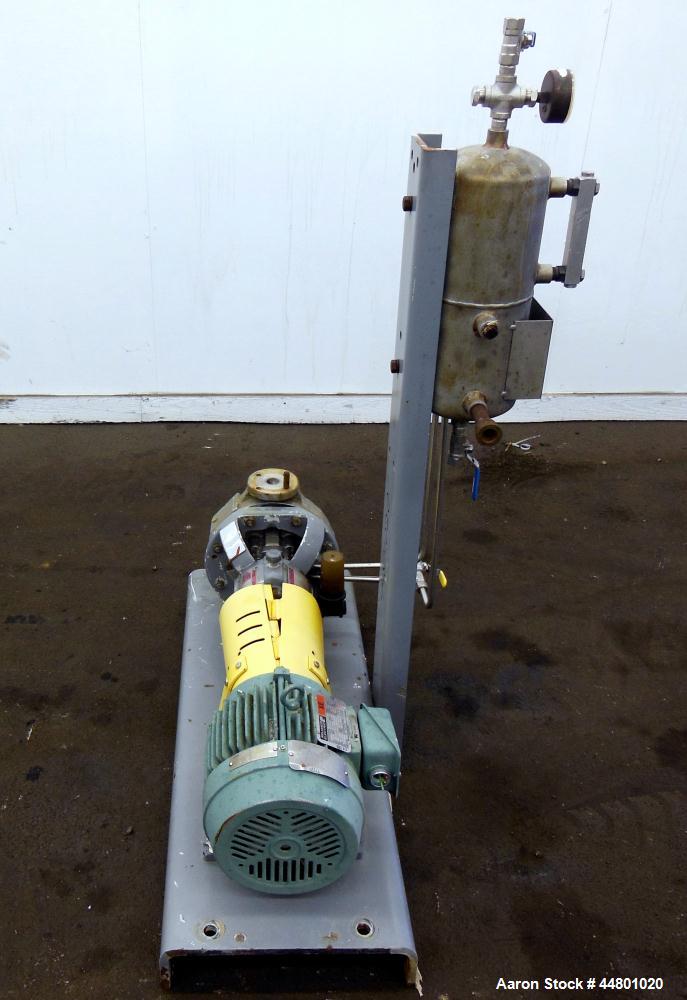 Used Stainless Steel Flowserve Durco Mark 3 Centrifugal Pump, Model MK3 Lo-Flo