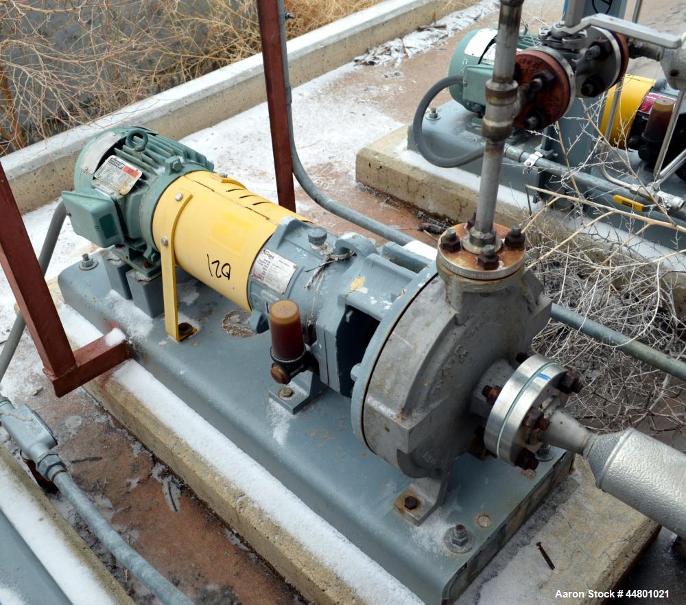 Used Stainless Steal Flowserve Durco Mark 3 Centrifugal Pump, Model MK3 Lo-Flo