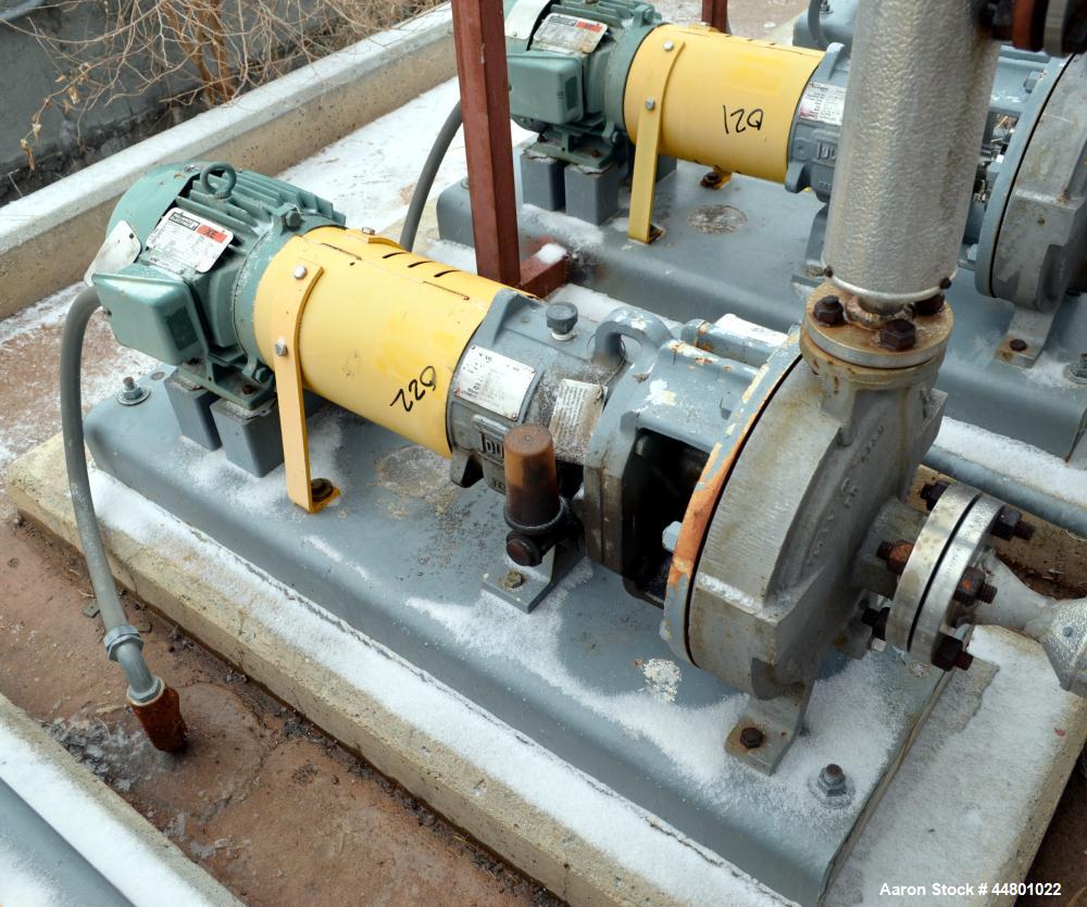 Used Stainless Steel Flowserve Durco Mark 3 Centrifugal Pump, Model MK3 Lo-Flo
