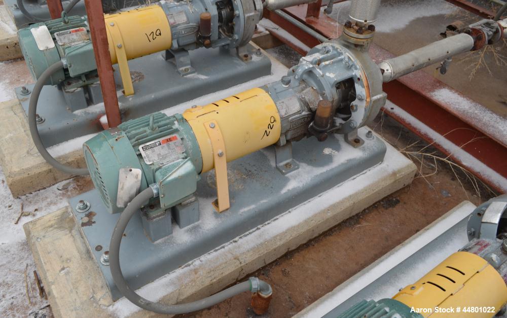 Used Stainless Steel Flowserve Durco Mark 3 Centrifugal Pump, Model MK3 Lo-Flo