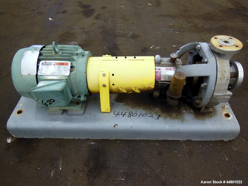 Used Stainless Seel Flowserve Durco Mark 3 Centrifugal Pump, Model MK3 Lo-Flo