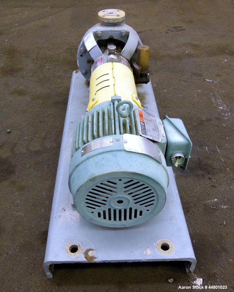 Used Stainless Seel Flowserve Durco Mark 3 Centrifugal Pump, Model MK3 Lo-Flo