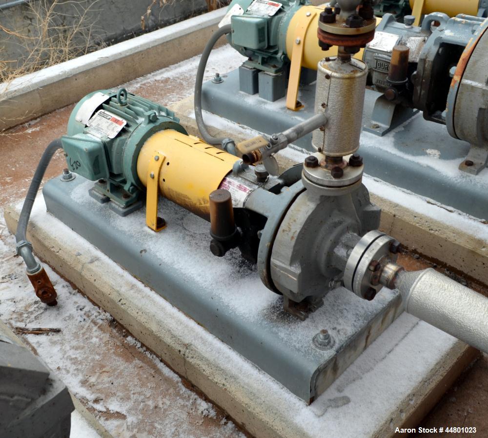 Used Stainless Seel Flowserve Durco Mark 3 Centrifugal Pump, Model MK3 Lo-Flo