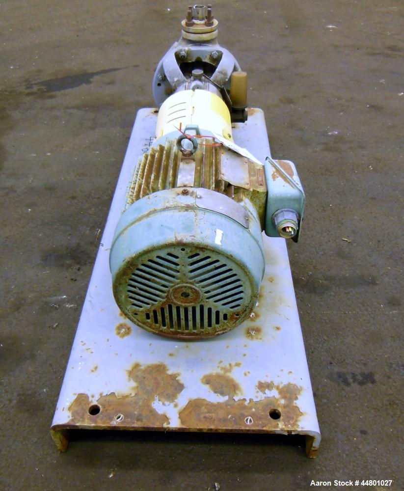 Used Stainless Steel Flowserve Durco Mark 3 Centrifugal Pump, Model MK3 Lo-Flo