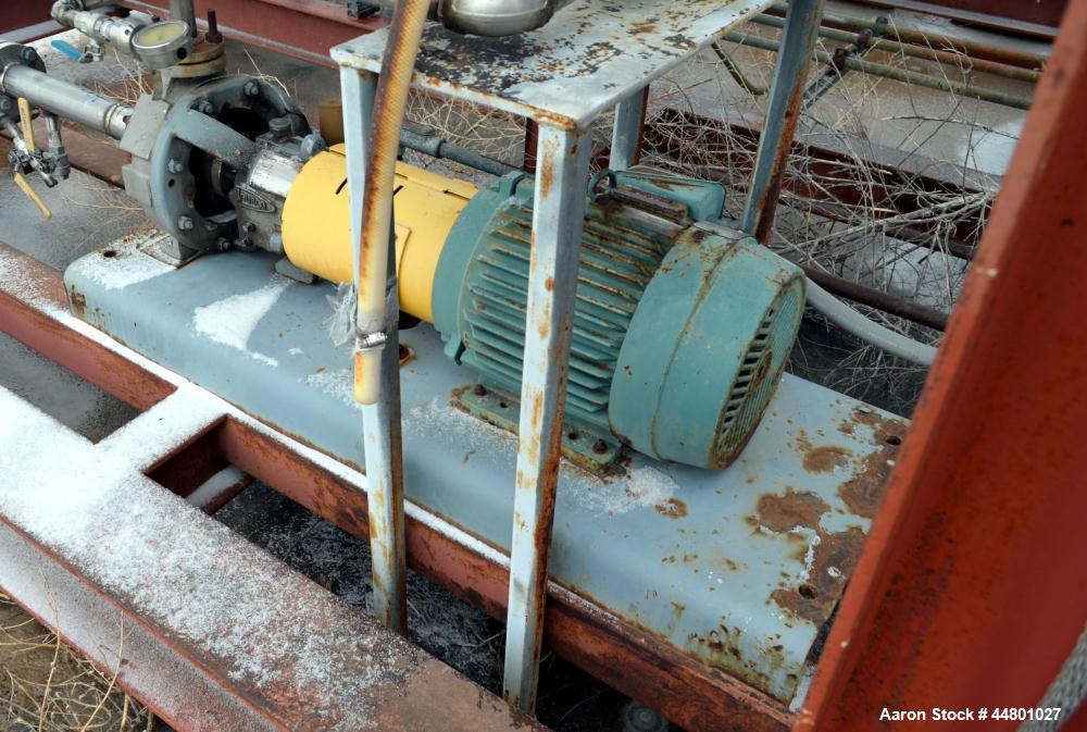 Used Stainless Steel Flowserve Durco Mark 3 Centrifugal Pump, Model MK3 Lo-Flo