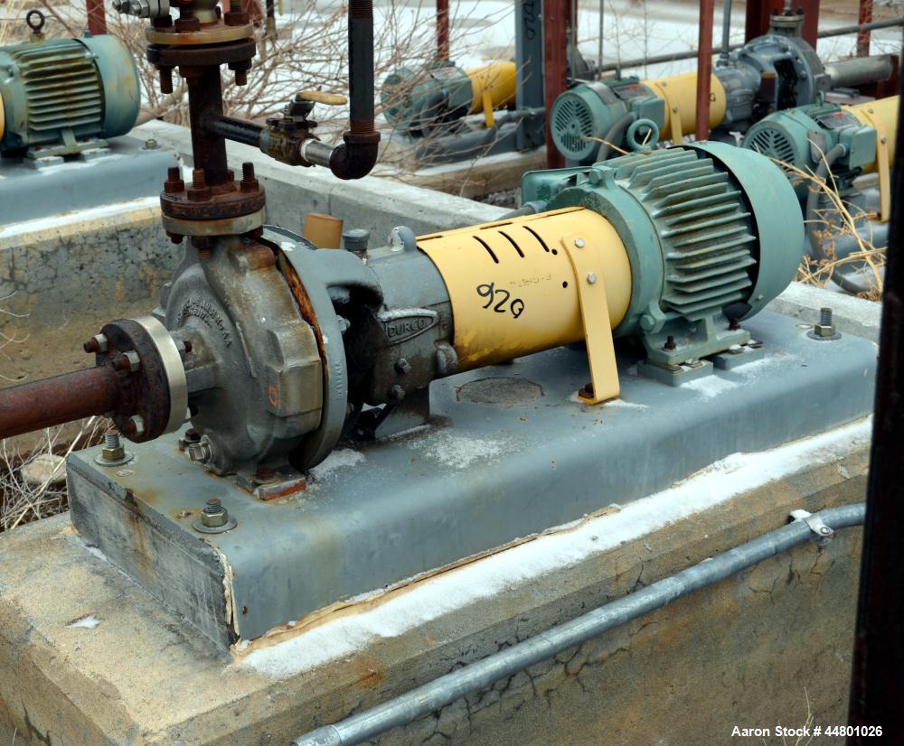 Used Stainless Steel Flowserve Durco Mark 3 Centrifugal Pump, Model MK3 Standard