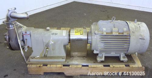 Used Stainless Steel Fristam Single Stage High Pressure Centrifugal Pump, Model FPHP3542-205