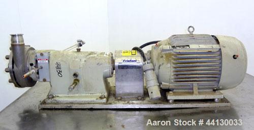 Used Stainless Steel Fristam Single Stage High Pressure Centrifugal Pump, Model FPHP3542-205