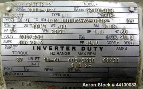 Used Stainless Steel Fristam Single Stage High Pressure Centrifugal Pump, Model FPHP3542-205