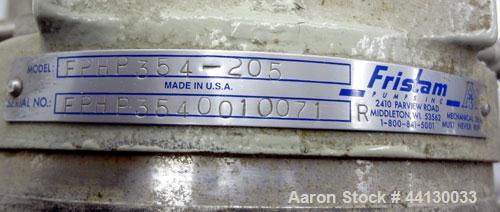 Used Stainless Steel Fristam Single Stage High Pressure Centrifugal Pump, Model FPHP3542-205