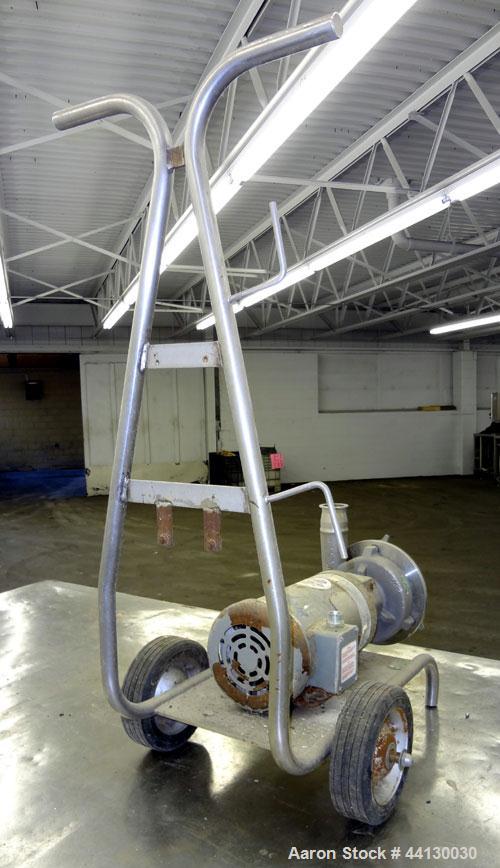 Used Fristam Sanitary Centrifugal Pump, Model FPX3521-145, 316 Stainless Steel. 2-1/2” Tri-clamp inlet, 2” tri-clamp outlet. Approximate capacity 100 gallons per minute at 45 psi at 30' head. Driven ...