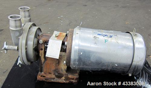 Used Stainless Steel Fristam Self-Priming Centrifugal Pump, Model FZ20