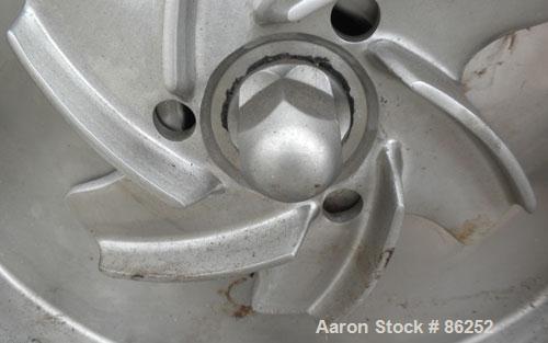Used Fristam Centrifugal Pump, Model FPX732-140, 316L Stainless Steel. 3" Tri-clamp inlet, 2" tri-clamp outlet. Approximate capacity 175 gallons per minute at 50 PSI at 120' head. Direct driven by a ...