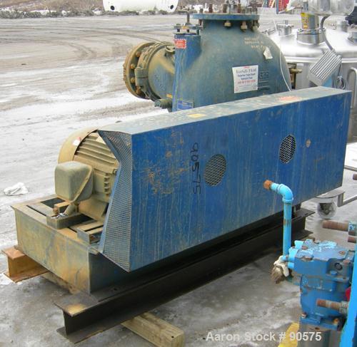 USED: Gorman Rupp T Series self-priming centrifugal pump, model T-10A65-B, CD4MCu stainless steel. Approximately 3400 gallons per minute at 80' head at 34 psi, 3" max solids. 10" inlet/outlet. Driven...