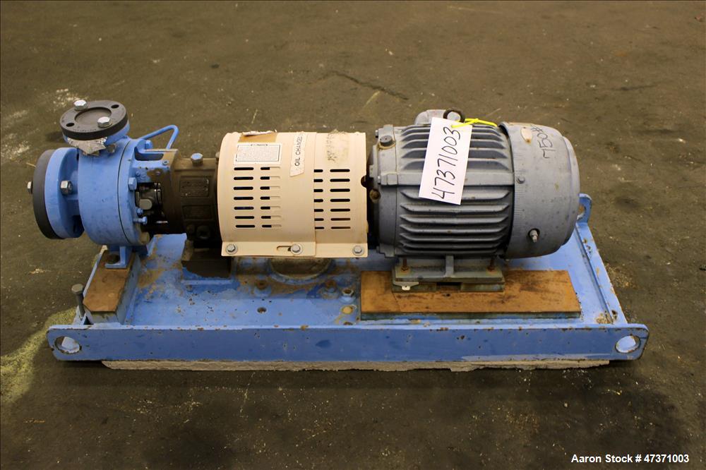 Used Gould Centrifugal Pump, Model 3196 STX, Size 1.50 X 3-6, 316 Stainless Ste