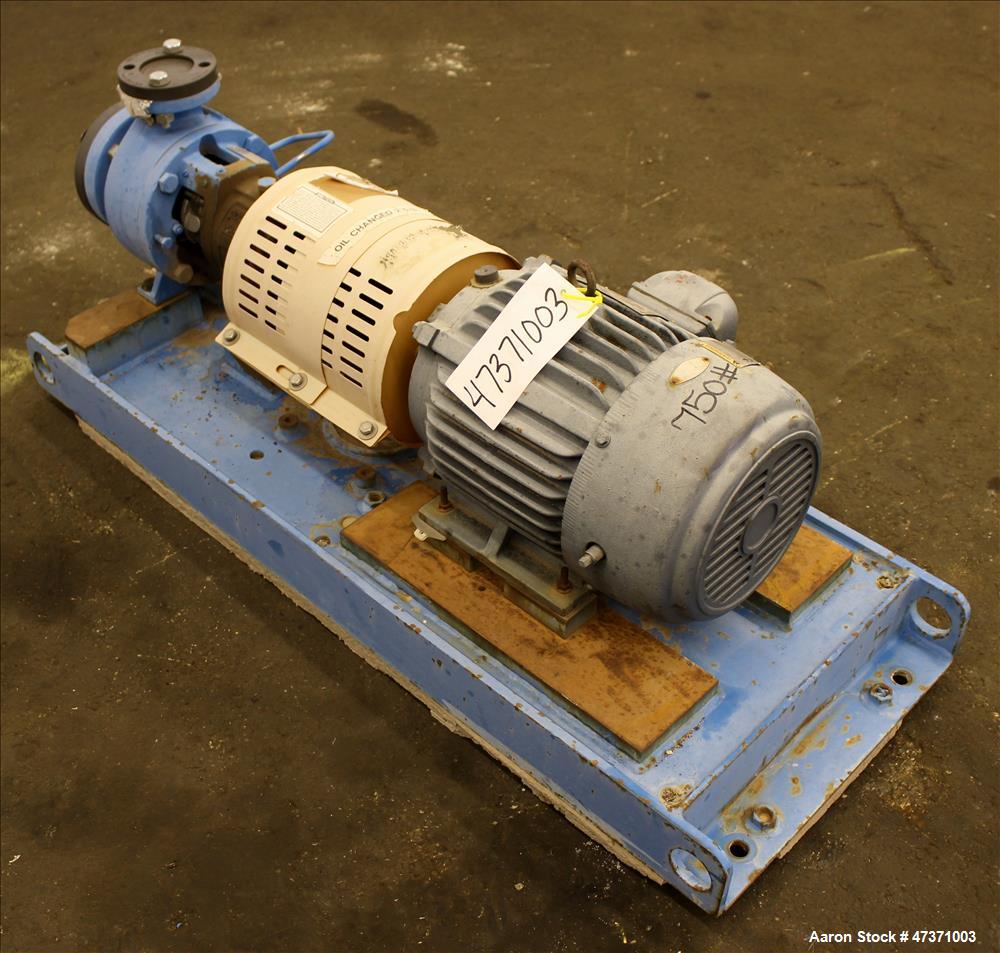 Used Gould Centrifugal Pump, Model 3196 STX, Size 1.50 X 3-6, 316 Stainless Ste