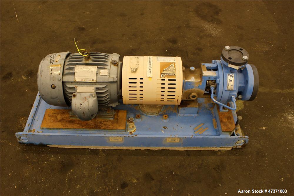 Used Gould Centrifugal Pump, Model 3196 STX, Size 1.50 X 3-6, 316 Stainless Ste