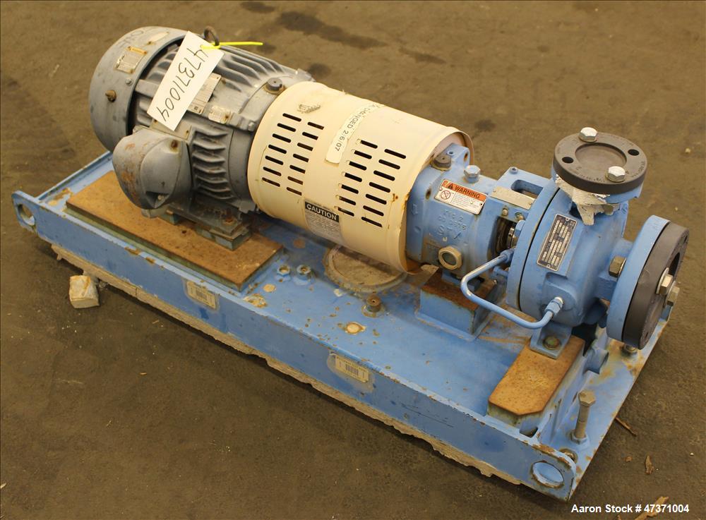 Used Gould Centrifugal Pump, Model 3196 STX, Size 1.50 X 3-6, 316 Stainless Ste