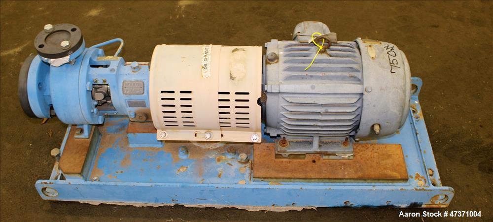 Used Gould Centrifugal Pump, Model 3196 STX, Size 1.50 X 3-6, 316 Stainless Ste