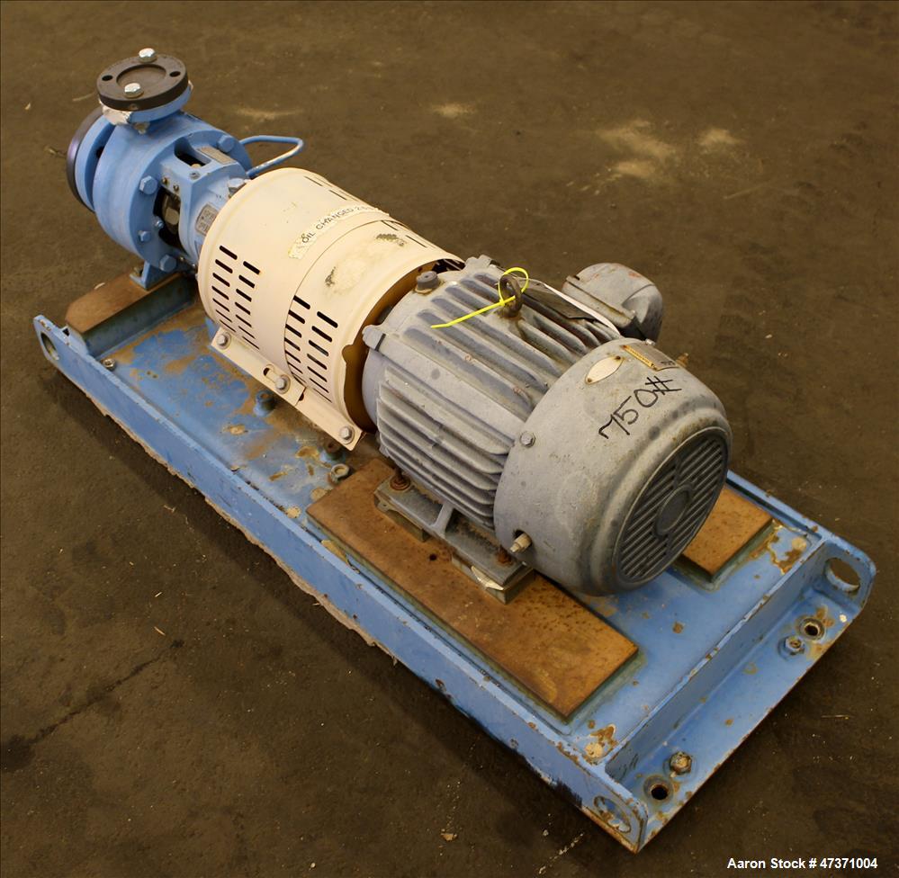 Used- Gould Centrifugal Pump, Model 3196 STX, Size 1.50 X 3-6, 316 Stainless Ste