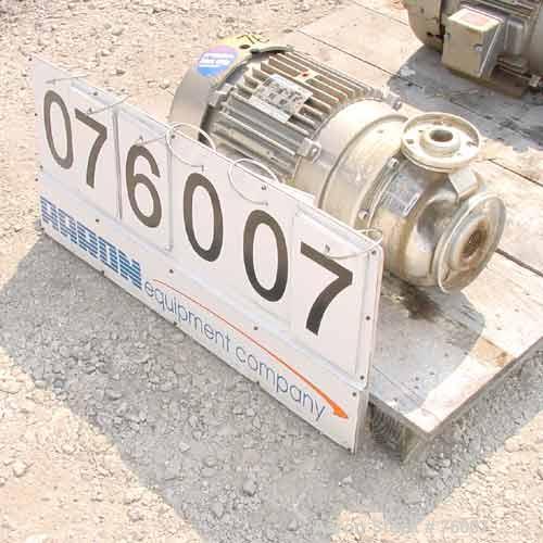 Used Stainless Steel Goulds Centrifugal Pump,
