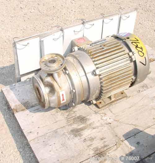 Used Stainless Steel Goulds Centrifugal Pump,
