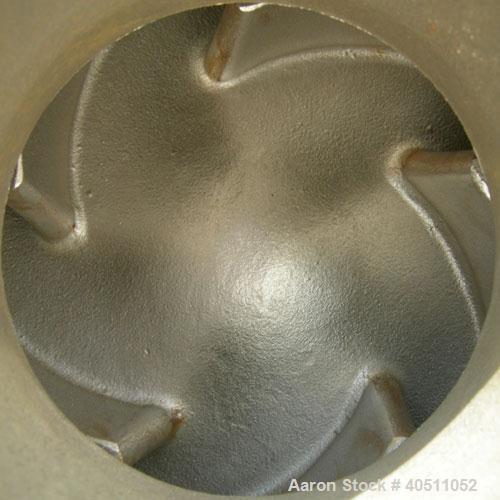 Used Goulds Centrifugal Pump, Model 3196 MTX, Size 2x3-8, 316L stainless steel. 3" inlet, 2" outlet, approximately 7.25" diameter impeller. Rated approximately 210 gallons per minute at 207' head at ...