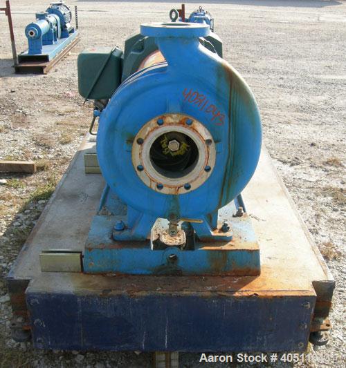 Used Goulds Centrifugal Pump, model 3196 XLT-X, size 4x6-17, 316 stainless steel. 6" inlet, 4" outlet, approximately 15.625'' diameter impeller. Rated approximately 1300 gallons per minute at 231' he...