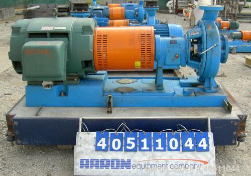 Used Goulds Centrifugal Pump, model 3196 XLT-X, size 4x6-17, 316 stainless steel. 6" inlet, 4" outlet, approximately 15.625'' diameter impeller. Rated approximately 1300 gallons per minute at 231' he...
