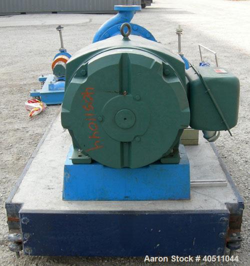 Used Goulds Centrifugal Pump, model 3196 XLT-X, size 4x6-17, 316 stainless steel. 6" inlet, 4" outlet, approximately 15.625'' diameter impeller. Rated approximately 1300 gallons per minute at 231' he...