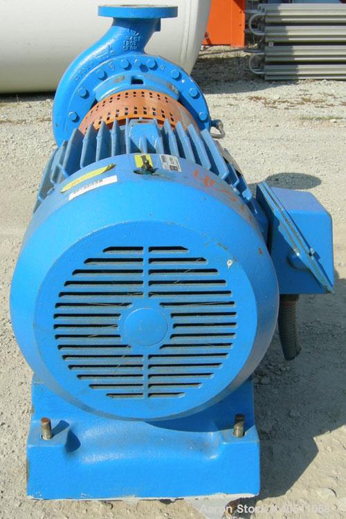 Used Goulds Centrifugal Pump, Model 3196, size 4X6-13, 316 stainless steel. 6" inlet, 4" outlet, approximately 11.5" diameter impeller. Rated approximately 600 gallons per minute at 52' head at 1150 ...