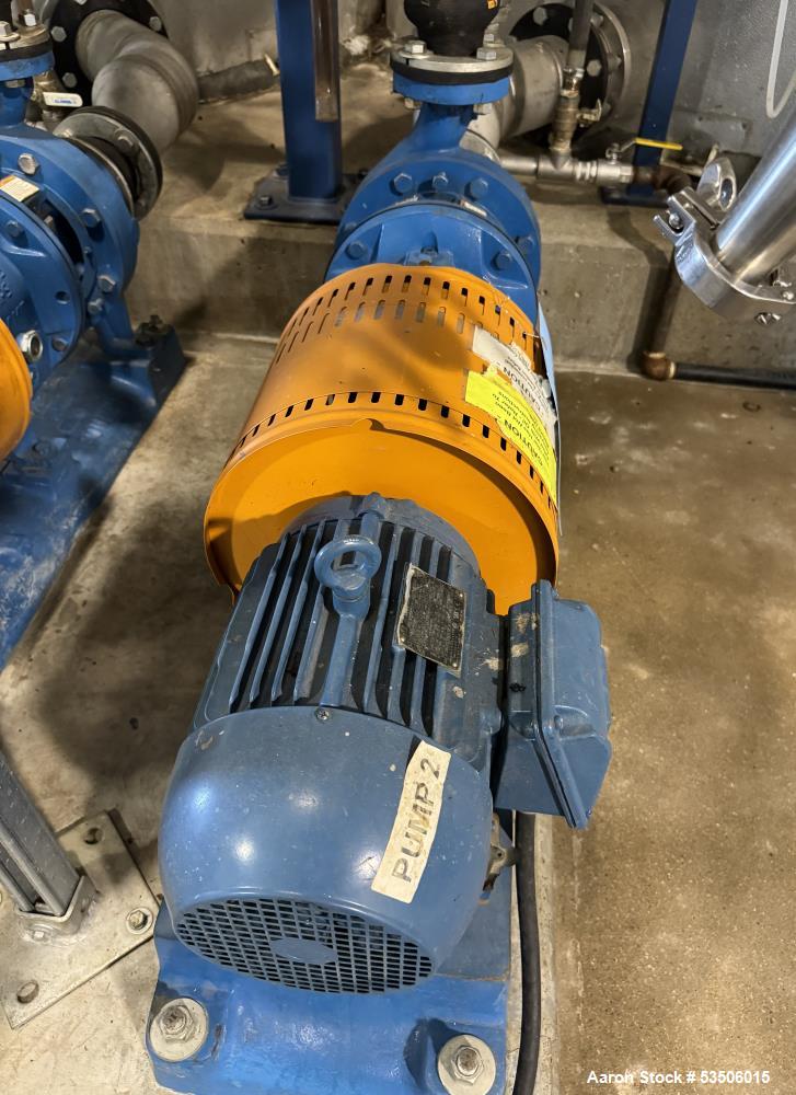 Used Lot of (2) Goulds 3196 Centrifugal Pumps – 2x3-8 – 316 SS – 100 GPM @ 60' Head – 5 HP XP Motors – Must Buy Both
