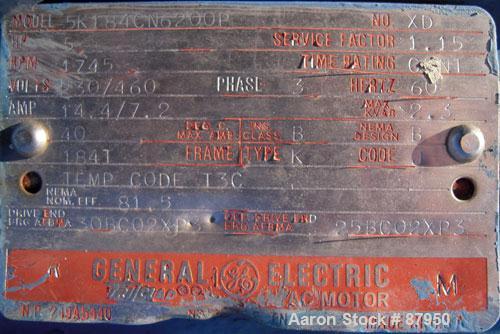 Used Goulds Centrifugal Pump, model 3196, size 1x2x10, 316 stainless steel. 2" inlet, 1" outlet. Approximate 10" diameter impeller. Rated approximately 50 gallons per minute at 120' head at 1750 psi....